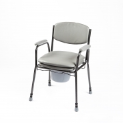 Tualetes krēsls ar polsterētu sēdekli